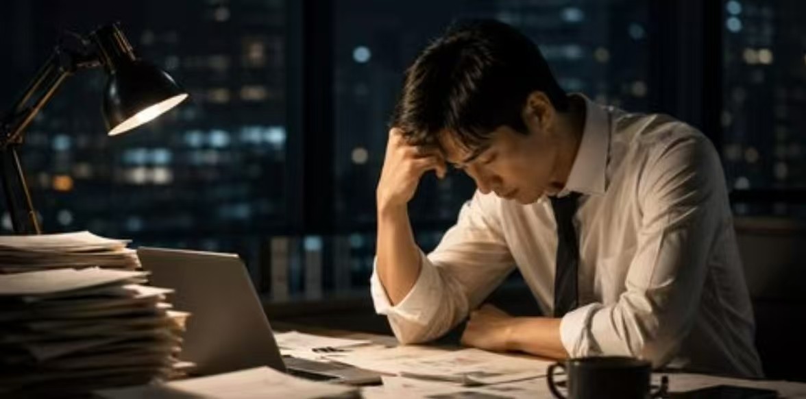 深夜加班压力图